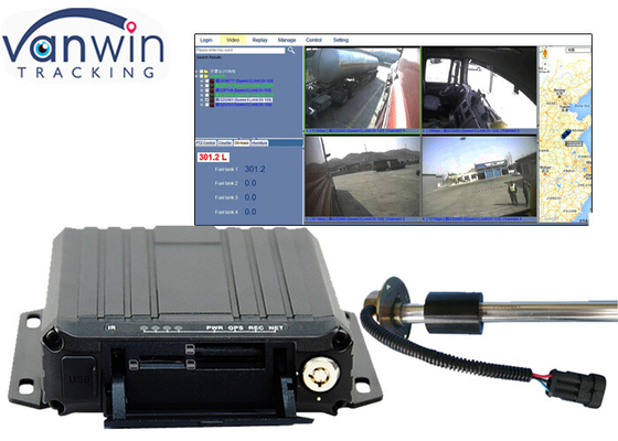 1080p SD 카드 4 채널 비디오 레코더 카메라 심 카드 Mdvr 차량 CCTV